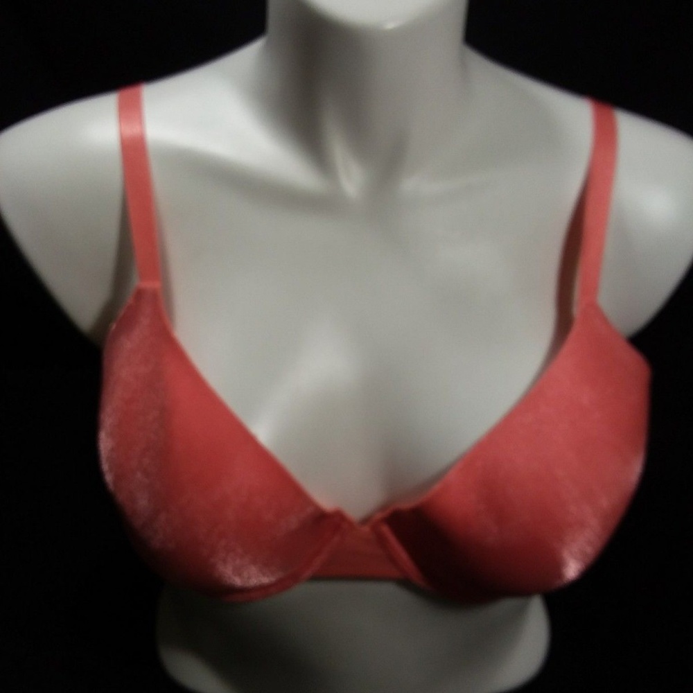 36 DD Pink Bra Nylon Spandex Wing 3 Rows 3 Hooks